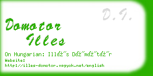 domotor illes business card